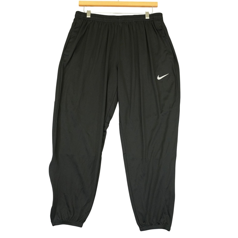 Nike Dri-FIT Training Pants Mens XL Black Zip Leg Tapered Joggers DD5003-010